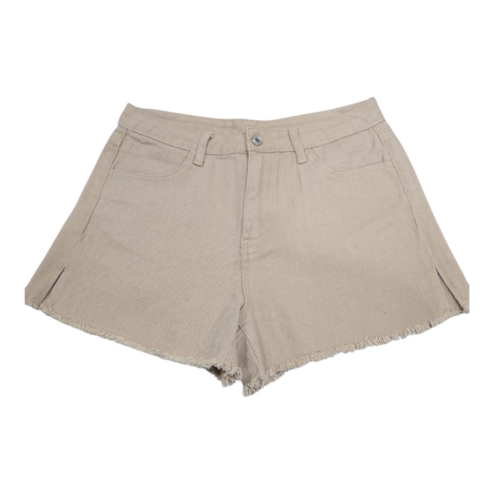 Women's High Rise Tan Denim Dad Shorts XL